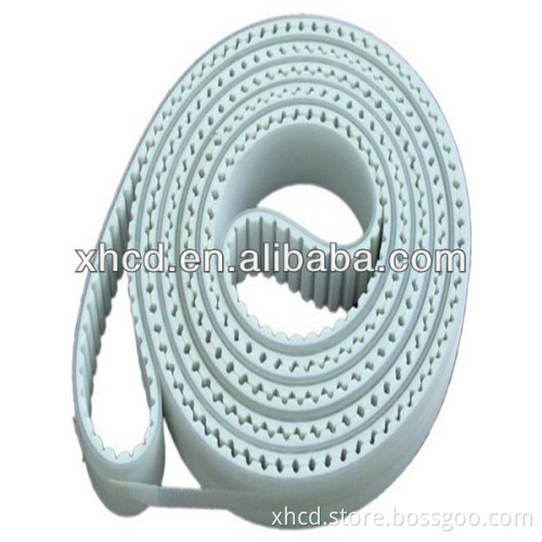 High quality standard white color PU coated timing belt(T5,T10,L,H)